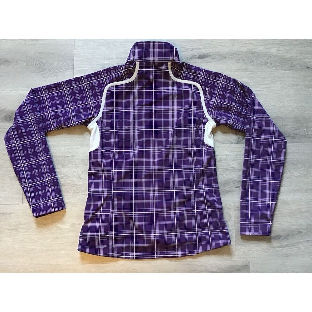 Sunice Women's Trista Golf Jacket Purple Soft‎ Shell Full Zipper Pockets XS EUC